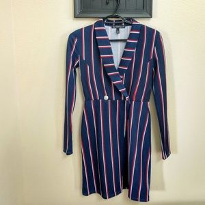 Pin striped wrap dress 👗